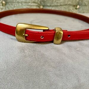 Coach NWOT Vintage Red and Gold Accessories with Elegant Design